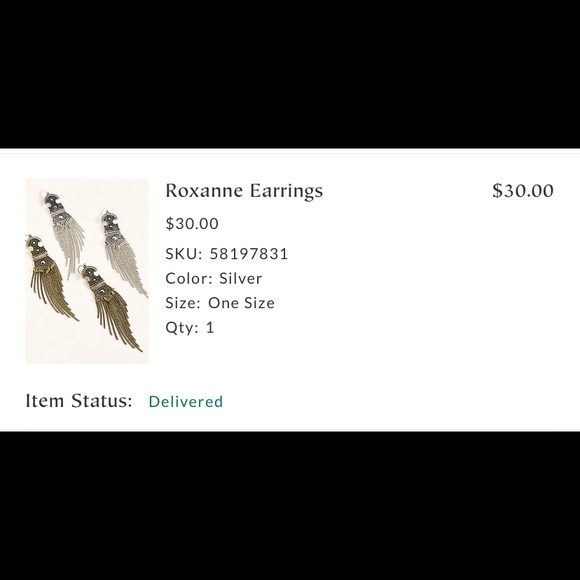 Free people silver Roxanna Earrings - Picture 3 of 4